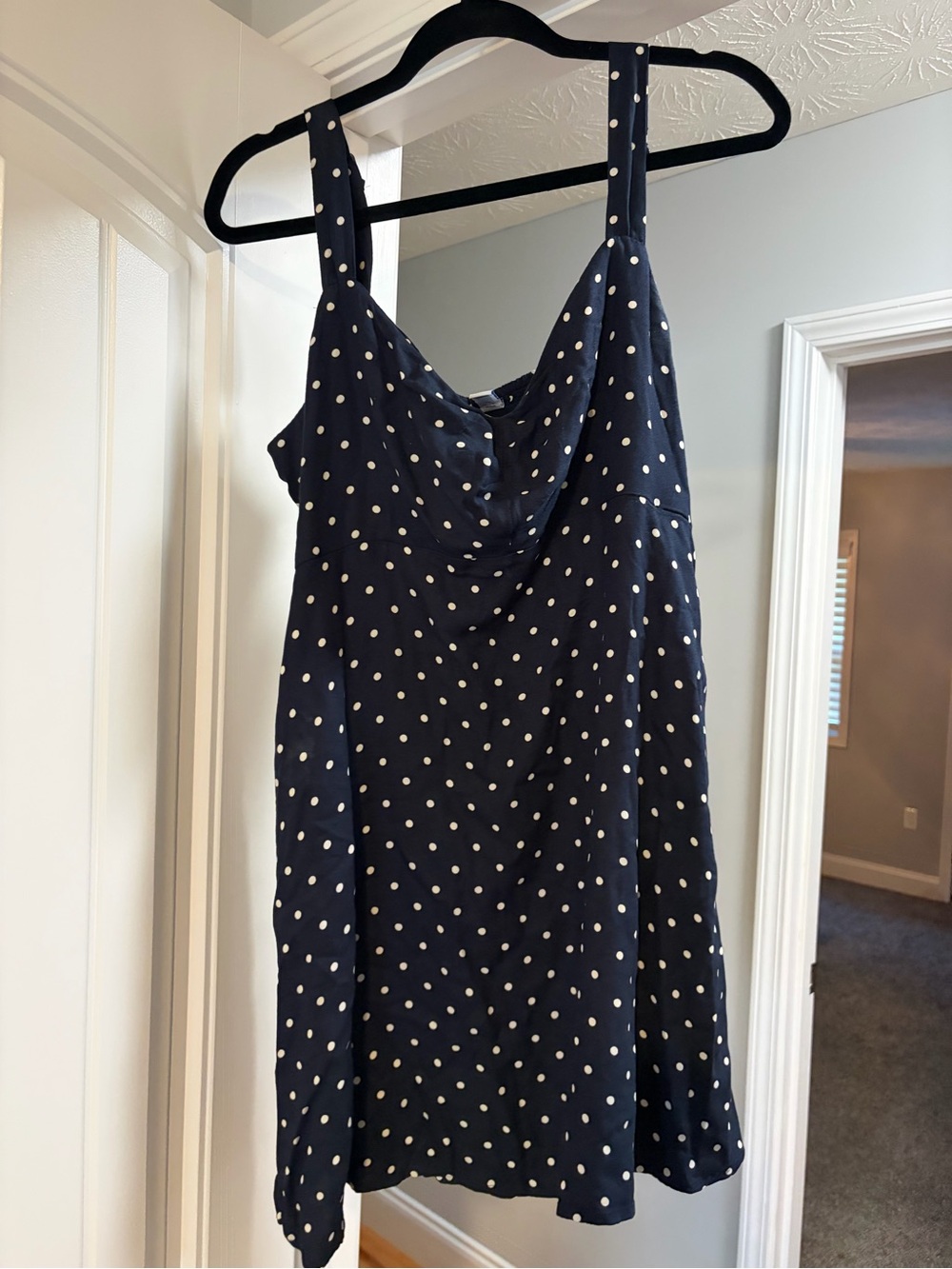 Old Navy Navy Polka Dot Mini Dress